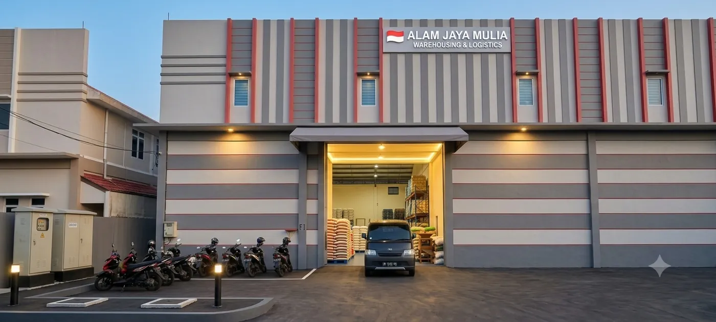 Professional export warehouse operations at PT Alam Jaya Mulia, Jakarta