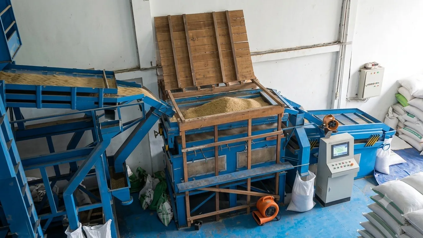 IndoSpiceHub owned commodity warehouse in Pontianak, showing palletized stock and climate-controlled storage